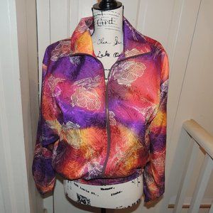 SHOWY SUNSET PRINT HANASPORT SPORT JACKET - S